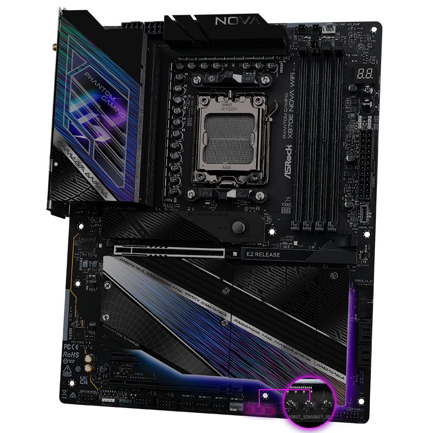 ASRock X870E NOVA WIFI AM5 ATX Motherboard - Newegg.com